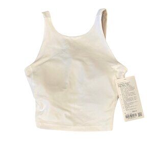 NWT Lululemon Align High Neck Tank Top White Womens Size 6